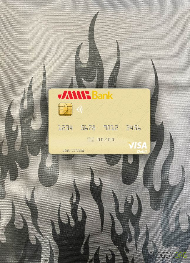 Tunisie JMMB Bank carte de débit visa photolook , avant